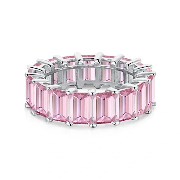 Pink rhinestones ring - Picture 4 of 7